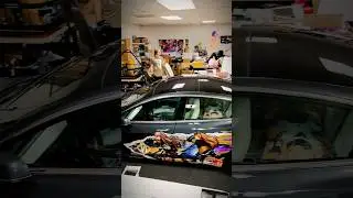 Girls Frontline Itasha wrapped Tesla by Xpressskins Itasha one stop shop #itasha #carwrap