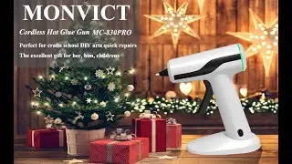 MONVICT Cordless Hot Melt Glue Gun