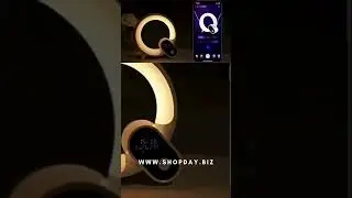 Creative Q Light Analog Sunrise Digital Display Alarm Clock Bluetooth Audio Intelligent Wake-up Q