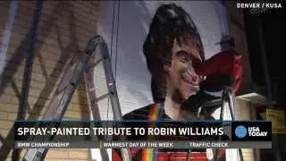 'Mork' mural in Denver honors actor Robin Williams