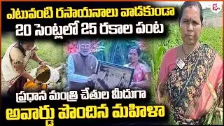 ఎటువంటి రసాయనాలు వాడకుండా 20 సెంట్లలో 25 రకాల పంట | ATM Cultivation | Women Farmer | Anantapur