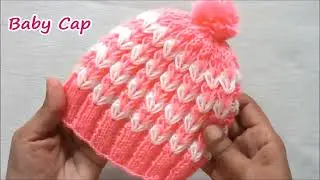 Knitting Baby Cap , Topi | Baby Cap Knitting | Topi Ka Design