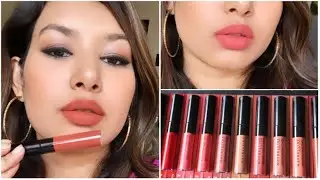 Maybelline Sensational Liquid Matte Lipstick Review & Swatches (Giveaway closed)| Sonal Sagaraya
