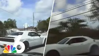 Wild video shows FHP chase of stolen Dodge Challenger end in crash in NW Miami-Dade