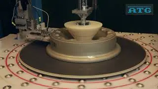 Eddy Current Testing of aircraft wheel rim surface (AWT 950 NG)