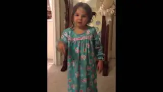 EF age 5 sings 5 little monkees