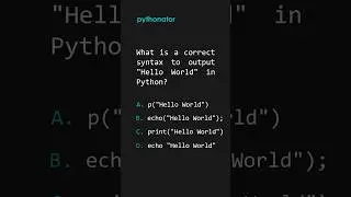 Basic programming knowledge and probebly the first command every programmer will run and write
