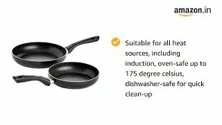 AmazonBasics Non-Stick 5-Piece Cookware Set (Induction and Gas Compatible)