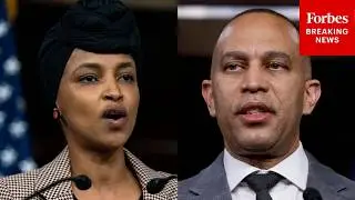 Ilhan Omar Asked Point Blank If Progressives Should Challenge Hakeem Jeffries' Leadership