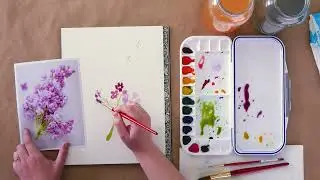 How to Paint Watercolor Lilacs | Beginner's Guide to Spring Florals