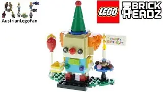 Lego Speed Build Brickheadz 40348 Birthday Clown