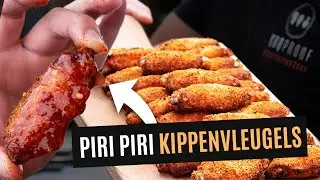 Heerlijke knapperige Piri Piri Kippenvleugels Met Chilisaus - BBQproof