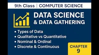 Chapter 9 | Data Science & Data Gathering | Types of Data Explained (Qualitative & Quantitative)