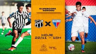 CEARÁ X FORTALEZA -  SUPERCOPA SEROMO SUB-13 - (AO VIVO E COM IMAGENS)