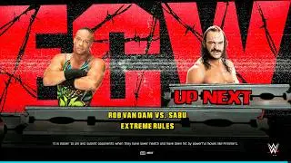 WWE 2K25 &mdash; Роб Ван Дам против Сабу &mdash; Экстремальные правила Анархии!