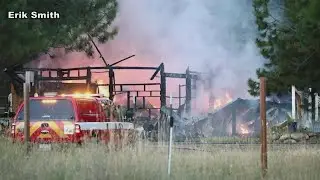 Fire crews responding to structure fire near home in Newman Lake
