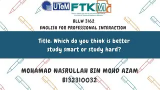 BLLW3162 ENGLISH FOR PROFESSIONAL INTERACTION 