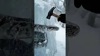 Hummer vs Ice   Saving a Giant Python! #shorts #snake #python