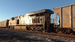 [1n] Chasing CSX Coal Empties E148 w/ 129 Cars and Mid-DPU, Athens - Winder GA, 01/13/2016 &copy;mbmars01
