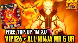 TEMPLE OF SHADOW DSGAME - VIP126 , FREE TOP UP 1M XU , 437M+ GOLD , ALL NINJA MR + UR + SP , SKIN