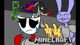 Gangle Plays Minecraft (ft: Jax and Pomni)