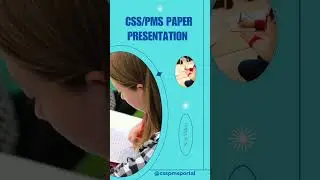 Presenting CSS PMS Paper | Learn how CSS Topper Attempts Paper | #css | #Shorts | #Viralshorts