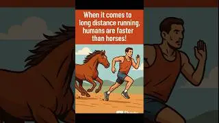 When it comes to long distance running, humans are faster than horses!