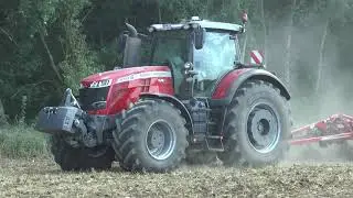 Massey Ferguson 8740S Dyna-VT with Horsch Terrano cultivator