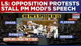 Parliament Disrupted Again As PM Modi Fails To Speak On Motion Of Thanks Amid Opposition Protests