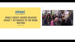 Whole Group Shared Reading Grade 1:  Returning to the Book, Phonemic Awareness