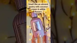 Smell like an almond pastry with coconut cream & edible flowers
