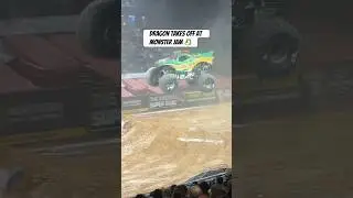 Dragon in flight @ #monsterjam #truck #trucks #trucking #car #cars #live #automobile #monstertruck