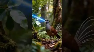 Bird That Sounds Like a Laser Gun #Lyrebird #animals