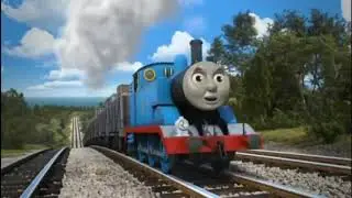 Thomas and the trucks in CGI.