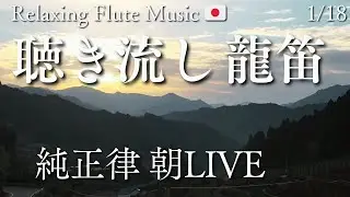 山朝の龍笛LIVE | 432Hz純正律で聴く日本の癒し | Relaxing Flute Music Japan | 2026/1/18