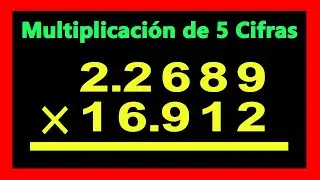 ✅👉 Multiplicaciones de 5 cifras con punto decimal
