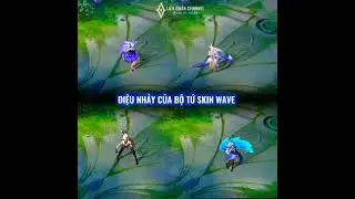 Diệu nhảy bộ tứ Skin WAVE  #shorts #aov #li&ecirc;nqu&acirc;nmobile
