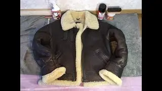 愛用のB-3フライトジャケットをブラシ掛けしてみた。