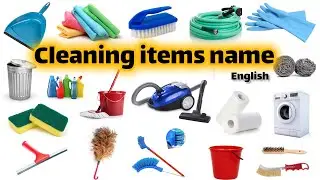 cleaning items name | cleaning tools name in english | cleaning tools vocabulary