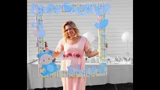 Marco de fotos para tomarse fotos en un baby Shower | ideas y manualidades