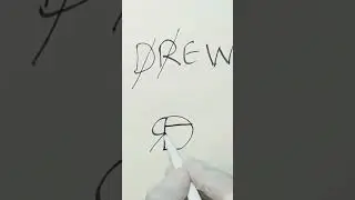 Drew Letter Logo Design from start to finish