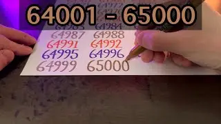 Writing Counting 64001 - 65000