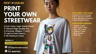 Customised T Shirt Printing Singapore &mdash; No Minimum Order, High Quality Prints