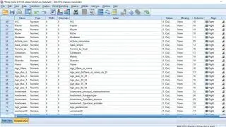 analyse des données épidémiologiques avec SPSS