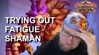 Taking Fatigue Shaman out for a spin (Hearthstone Scholomance Academy deck gameplay)