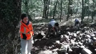 Excavaci&oacute;n de Mata del Fraile. Diging in the site of Mata del Fraile, Palencia, Spain.