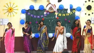 Girls group dance ll B. Borooah College ll Dept. Of Mathematics Freshmen  social.