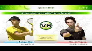 Sega Virtua Tennis Challenge - Theron Tenniel vs different players (Hard mode)