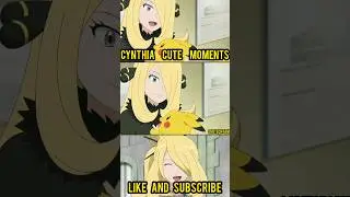 CYNTHIA CUTE MOMENTS 😍 | POKEMON JOURNEYS #pokemon #cutemoments #cynthia #love #shorts #viral #ash