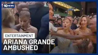 Man Arrested After Grabbing Ariana Grande At Wicked For Good Movie Premiere In Singapore | 10 News